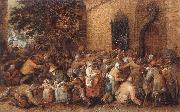 VINCKBOONS, David Distribution of Loaves to the Poor e oil painting on canvas